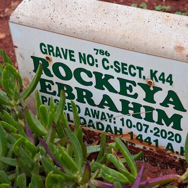 EBRAHIM Rockeya -2020