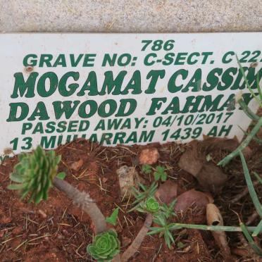 FAHMAY Mogamat Cassim Dawood -2017