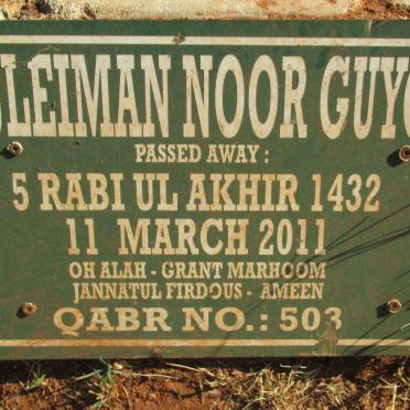 GUYO Suleiman Noor -2011