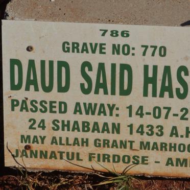 HASHE Daud Said -2012