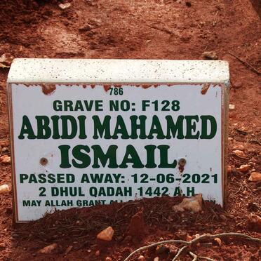 ISMAIL Abidi Mahamed -2021