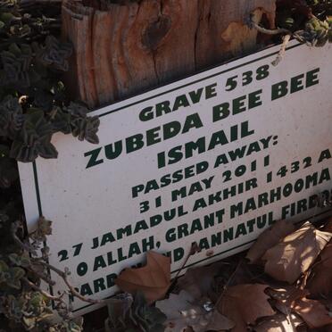 ISMAIL Zubeda Bee Bee -2011