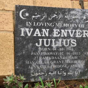 JULIUS Ivan Enver 1941-2017