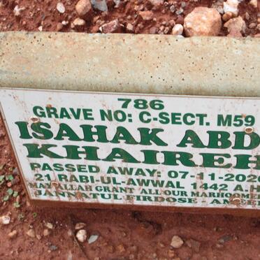 KHAIREH Isahak Abdi -2020