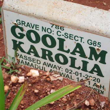 KAROLIA Goolam -2020