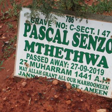 MTHETHWA Pascal Senzo -2019