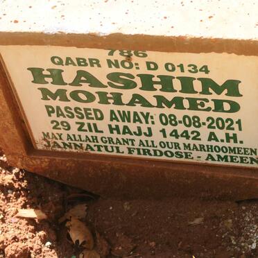 MOHAMED Hashim -2021