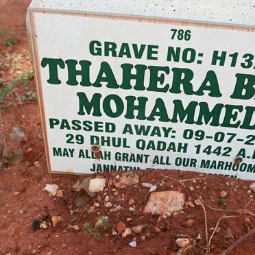MOHAMMED Thahera Bibi -2021
