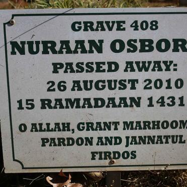 OSBORNE Nuraan -2010