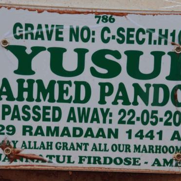 PANDOR Yusuf Ahmed -2020