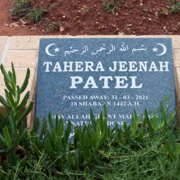PATEL Tahera Jeenah -2021