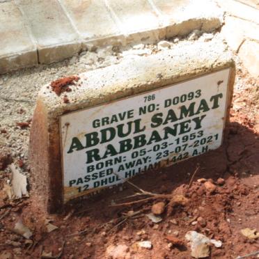 RABBANEY Abdul Samat 1953-2021