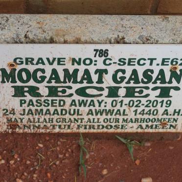 RECIET Mogamat Gasant -2019