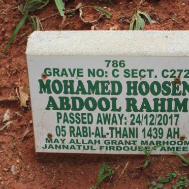 RAHIM Mohamed Hoosen Abdool -2017