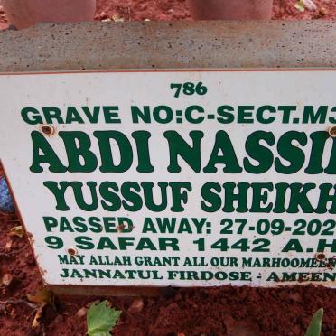 SHEIKH Abdi Nassir Yussuf -2020