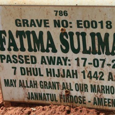 SULIMAN Fatima -2021