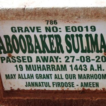 SULIMAN Aboobaker -2021