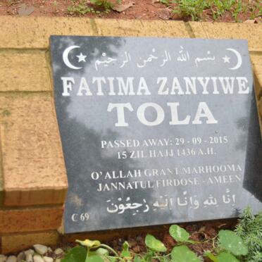 TOLA Fatima Zanyiwe -2015