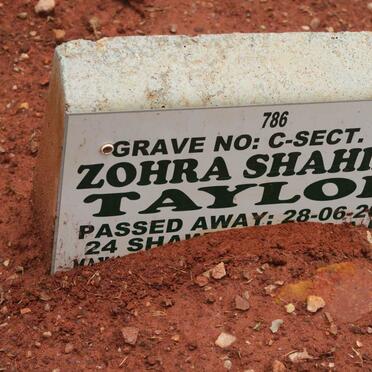 TAYLOR Zohra Shahida -2019