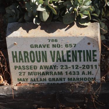VALENTINE Haroun -2011