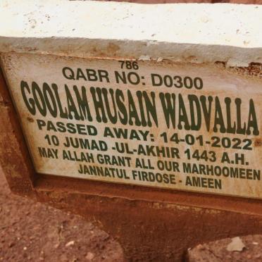 WADVALLA Goolam Husain -2022