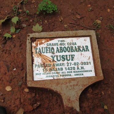 YUSUF Taufiq Aboobakar -2021