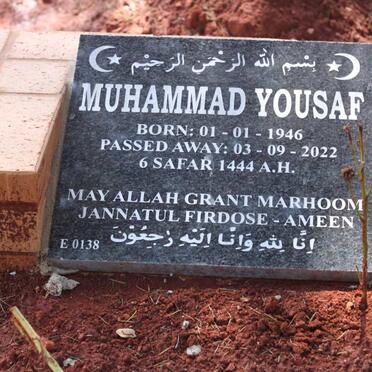 YOUSAF Muhammad 1946-2022