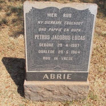ABRIE Petrus Jacobus Lucas 1907-1964