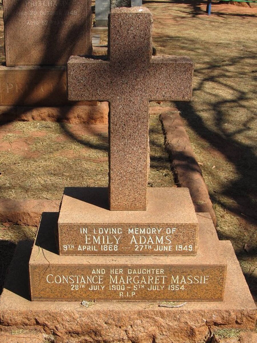 ADAMS Emily 1868-1949 :: MASSIE Constance Margaret 1900-1954