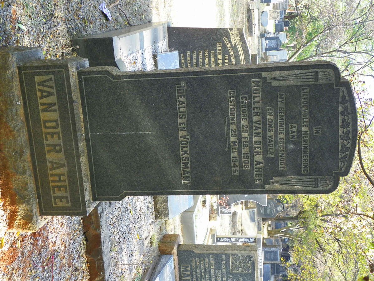 AHEE Muller, van der 1908-1945