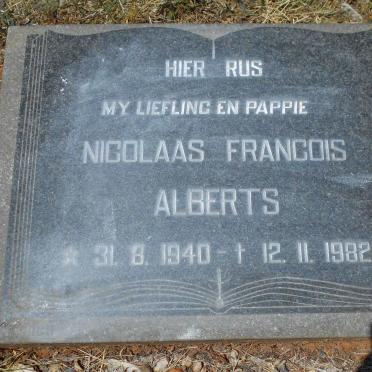 ALBERTS Nicolaas Francois 1940-1982