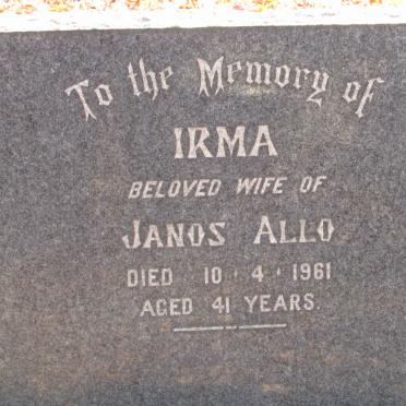 ALLO Irma -1961