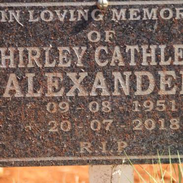 ALEXANDER Shirley Cathleen 1951-2018