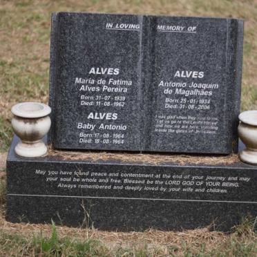 ALVES Antonio Joaquim de Magalhaes 1934-2006 &amp; Maria de Fatima Alves Pereira 1939-1962 :: ALVES Antonio 1964-1964