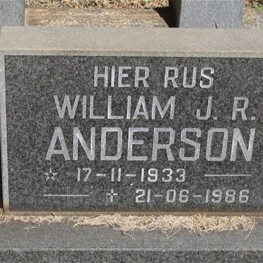 ANDERSON William J.R. 1933-1986