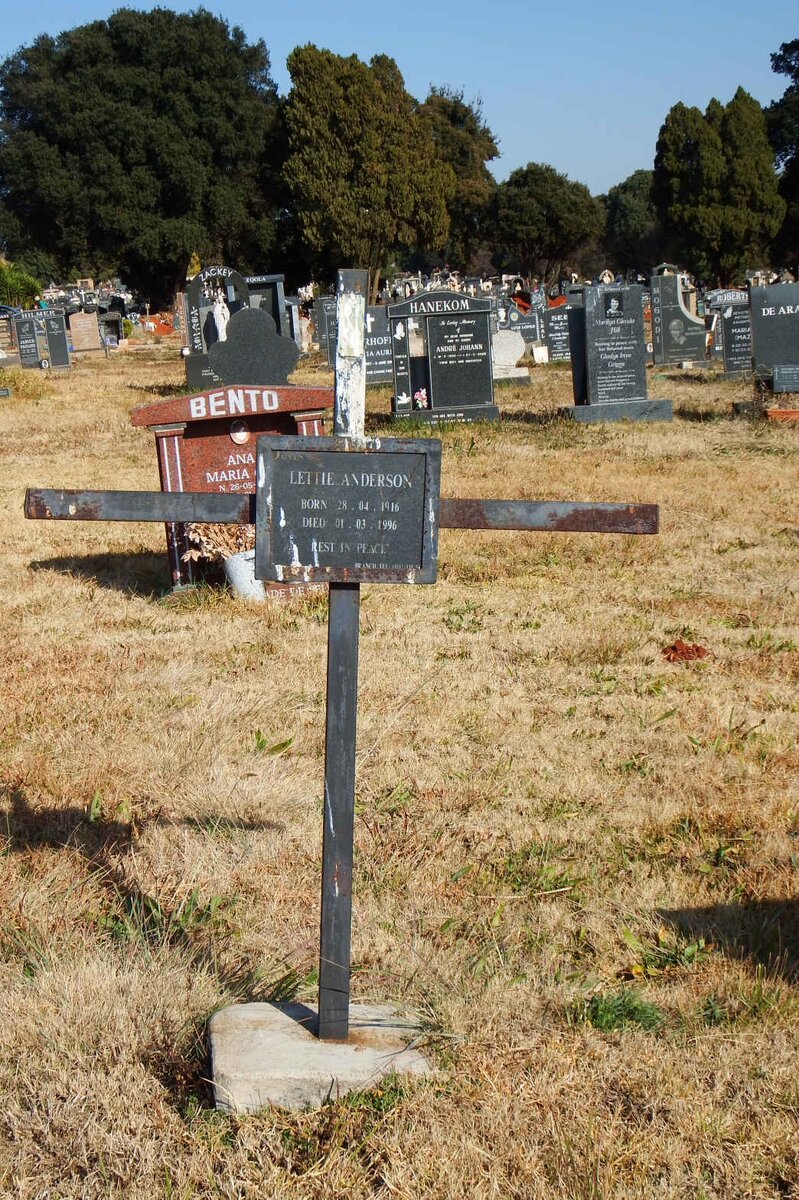 ANDERSON Lettie 1916-1996