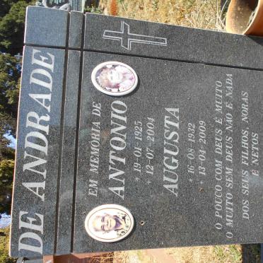 ANDRADE Antonio, de 1925-2004 &amp; Augusta 1932-2009