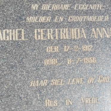 ANNANDALE Rachel Gertruida 1912-1956