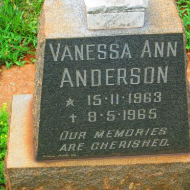 ANDERSON Vanessa Ann 1963-1965