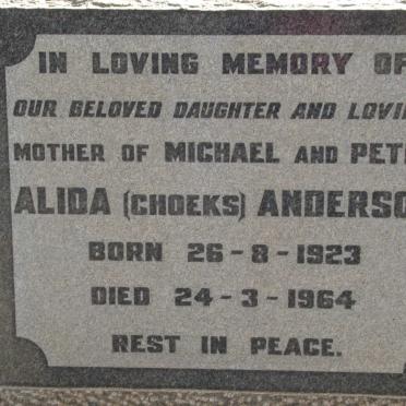 ANDERSON Alida 1923-1964