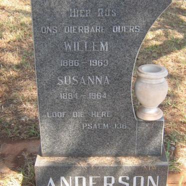 ANDERSON Willem 1886-1963 &amp; Susanna 1884-1964