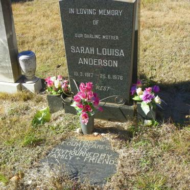 ANDERSON Sarah Louisa 1917-1976 :: ? Lily 1942-2007