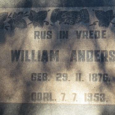 ANDERSON William 1876-1953