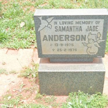 ANDERSON Samantha Jade 1975-1976