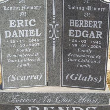 ARENDS Eric Daniel 1946-2007 :: ARENDS Herbert Edgar 1941-2008
