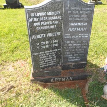 ARTMAN Albert Vincent 1943-1995 &amp; Sheridan 1950-2006