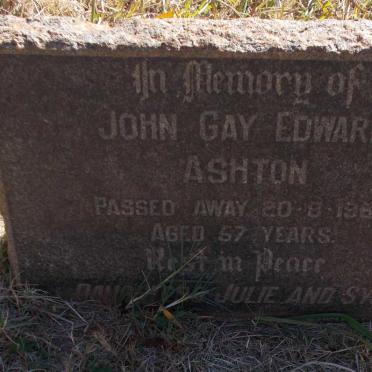 ASHTON John Gay Edward -1965