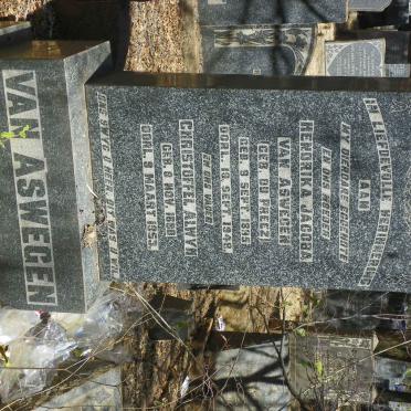 ASWEGEN Christoffel Alwyn, van 1890-1953 &amp; Hendrika Jacoba DU PREEZ 1895-1948