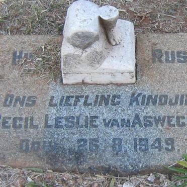 ASWEGEN Cecil Leslie, van -1949