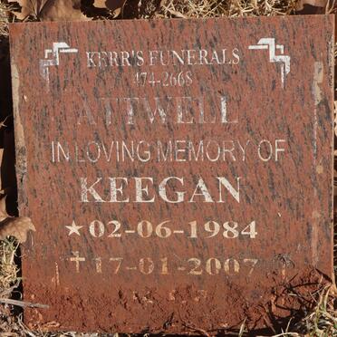 ATTWELL Keegan 1984-2007